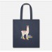 Retro Llama Roller Skate Derby 70S 80S Gift Navy Tote Bag